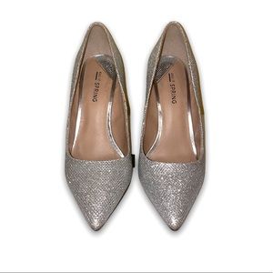 Call it spring silver pumps - worn once